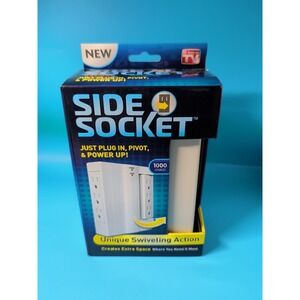 Side Socket Swivel Outlet w/ Surge Protector  AS SEEN ON TV NEW
